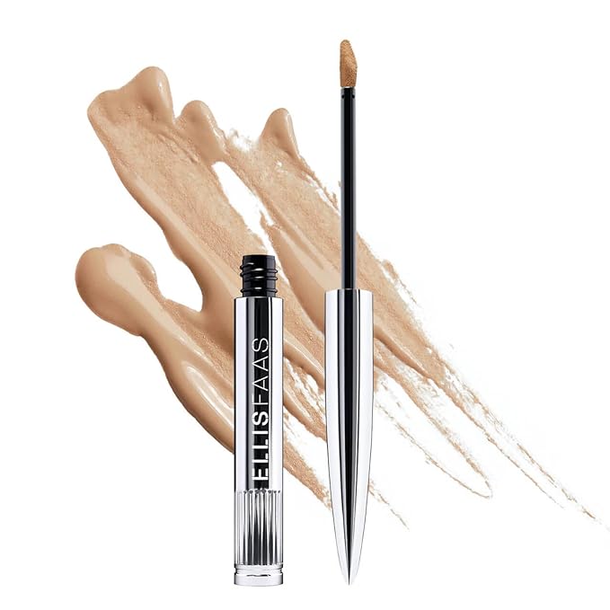 Ellis Faas Concealer Anti Aging Full Coverage for Dark Circles, Wrinkles, Blemishes, Fine Lines, & Spots with Karite Oil & Rice Wax Deep Hydration Luxury Creamy Formula (202 Light)
