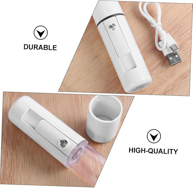 2pcs Skin Care Facial Steamer Mist Sprayer Face Humidifier Tool for Rosacea Essence Toner Mist Long-Lasting Moisture Beauty Tool for Ages