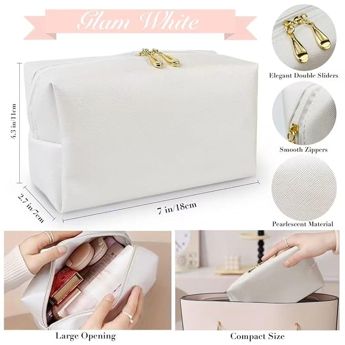 Women's Wedding Emergency Travel Kit 45 Essential Items for Brides Bridesmaid All-In-One Daily Beauty Style Set With Makeup Brushes (Bianca Luxe)