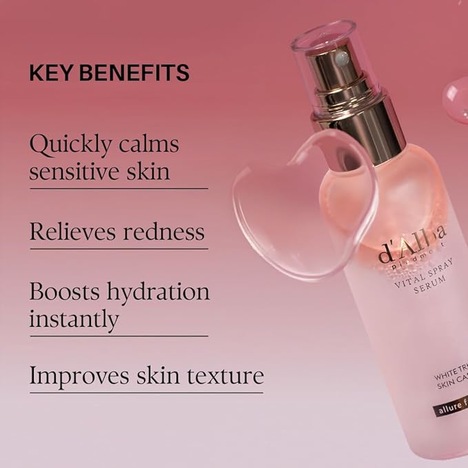 d'alba Piedmont [2 Bottles] Italian White Truffle Vital Spray Serum, Vegan Skin Care, Calming and Hydrating Facial Mist for Red and Sensitive Skin, Glow, Korean Skincare (total 6.76 fl oz.)