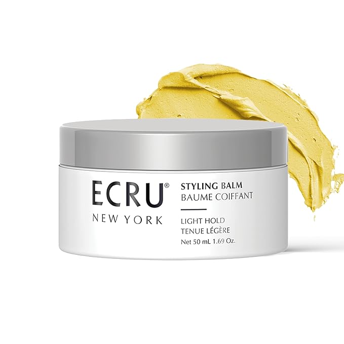 ECRU New York Styling Balm, Flexible Hold Hair Wax, Styling Cream, Texturizing Hair Products, Travel Size Pomade, 1.69oz