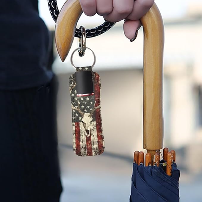 Pensura Chapstick Holder Keychain Fashion 5 Pcs Car Keychain Holder Portable Chapstick Holder Keep from Scratched and Dust