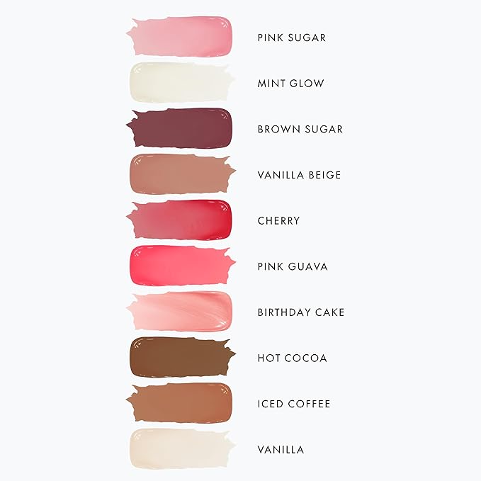 Ruby & Millie Tinted Lip Balm Pink Guava - Hydrating Moisturizing Lip Butter Balm Treatment - Glossy Vegan Lipbalm 0.5 Oz