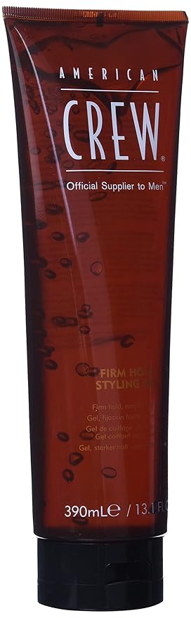 American Crew Men's Hair Gel, Firm Hold, Non-Flaking Styling Product, 13.1 fl oz (Pack of 2)