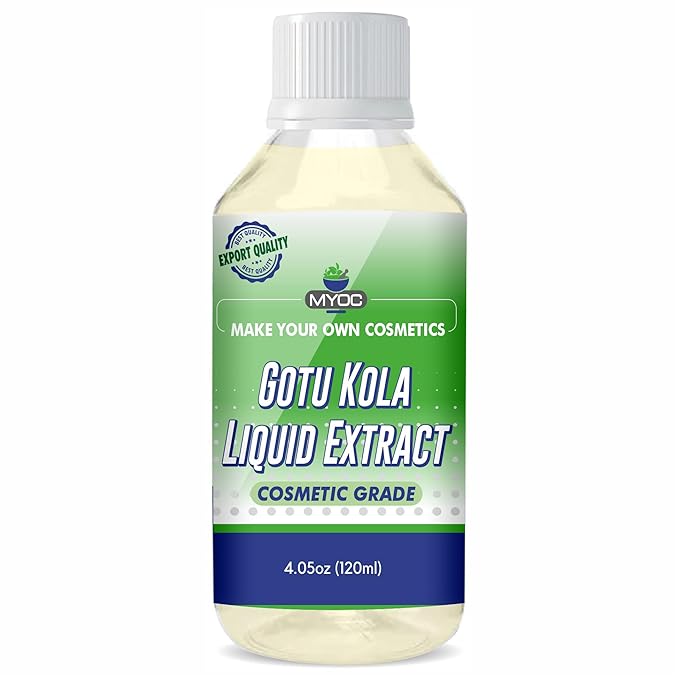 Gotu Kola Liquid Extract | Cosmetic Grade Botanical Ingredient | Non-Edible | Herbal Extract for DIY Skincare & Haircare | 120ml / 4.05 Fl Oz