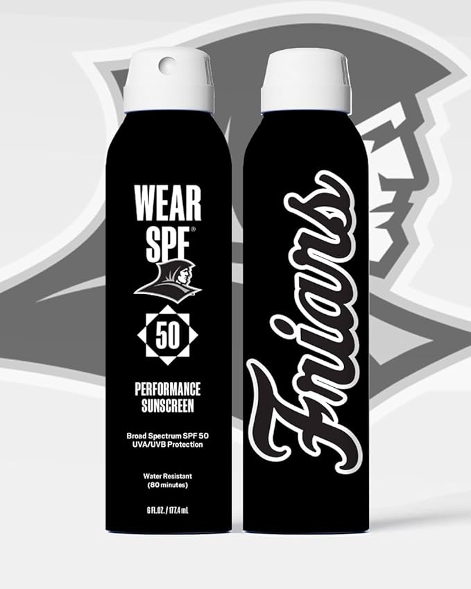 Providence Friars WearSPF 50 Performance Sport Sunscreen Spray, 6 Fl oz.