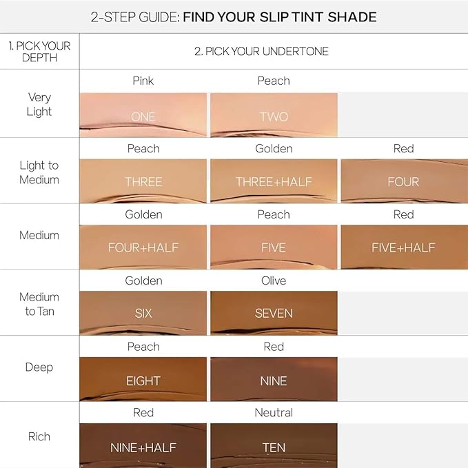 Saie Slip Tint Tinted Moisturizer with SPF 35 - Light Coverage, Glowy Skin Tint & Mineral Sunscreen for Face with Hydrating Hyaluronic Acid - Summer Makeup Essential - Shade Three + Half (1.35 oz)