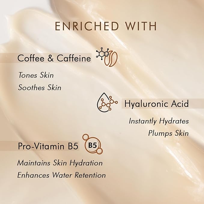 mCaffeine Naked and Raw Coffee Moisturizer - 48-Hour Face Cream Controls Excess Oil - Gel-Based Lotion Instant Moisture - Hyaluronic Acid - 1.69 oz (Pack of 2)