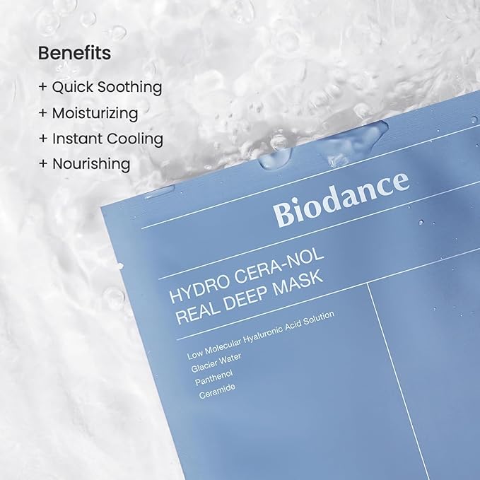 BIODANCE Cera-nol Day & Night Gel Duo: Ceramide Panthenol Mask & Gel Toner Pads Set, Korean Skincare Set for Moisturizing, Hydrating, Soothing, Korean Skin Care, Skin Care Routine Set