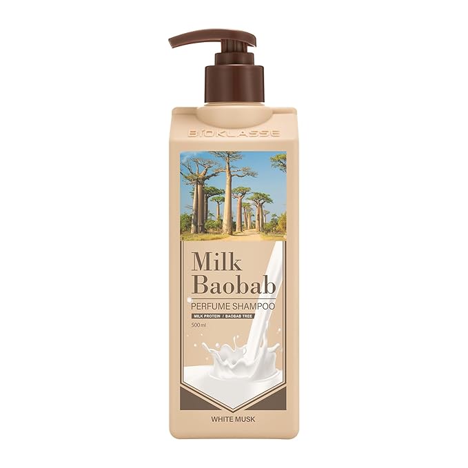 Hydrating Shampoo for Dry Hair, Nourishing Korean Hair Care, Long-Lasting White Musk Fragrance, Hydrolyzed Keratin, Paraben-Free, 16.9 fl oz