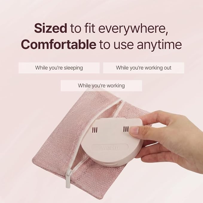 Averin Smile Line Care Kit - Korean Facial Tool with UV Storage Case | Custom-Fit Moldable Mouthpiece | Daily 10-Minute K-Beauty Routine for Facial Contour & Smoothing