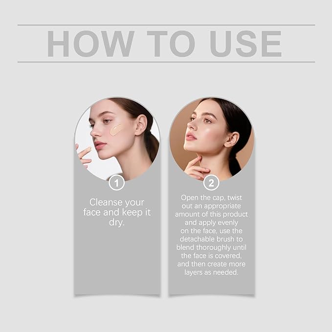 Official Lumineskin Cover Cream Stick V - Color Changing Foundation Stick - Hydrating Concealer Base Makeup, Dual-Ended with Built-in Brush, Portable for Daily Use (Natural)
