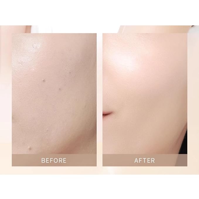 1 PC COFU Air Cushion CC Cream Foundation, Long Lasting Light Weight Moisturizing Foundation Cushion BB Cream with Refill (Natural, 13g+13g)