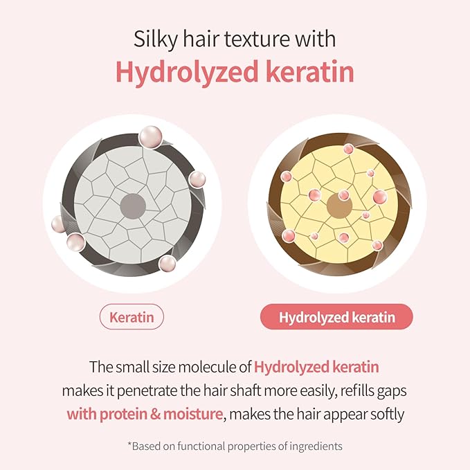 Hydrating Shampoo for Dry Hair, Nourishing Korean Hair Care, Long-Lasting Flora Bouquet Fragrance, Hydrolyzed Keratin, Paraben-Free, 16.9 fl oz