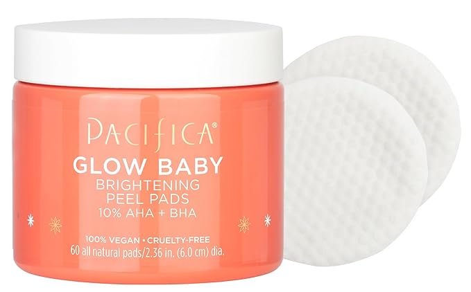 Pacifica, Peel Pads Brightening Glow Baby, 60 Count