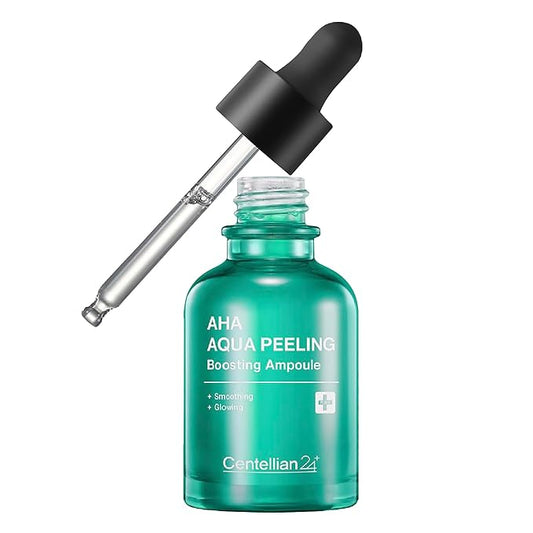 CENTELLIAN 24 AHA Aqua Peeling Boosting Ampoule (1.01fl oz) - Gentle Exfoliating & Hydrating Serum with AHA Complex, Refines Pores & Enhances Skin Clarity, Korean Skin Care