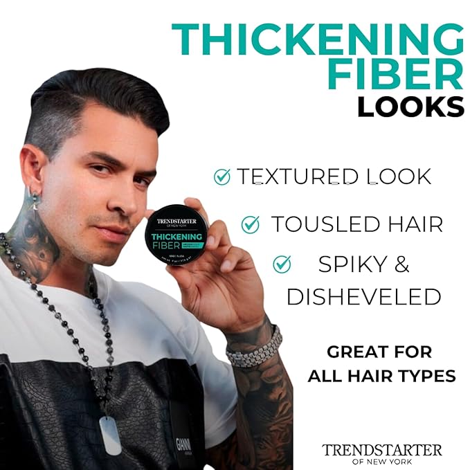 TRENDSTARTER - MATTE WAX SAMPLE PACK - GREAT STOCKING STUFFER - Matte Wax - Forming Paste - Thickening Fiber - Pomade Plus (Four 0.25oz Samples)