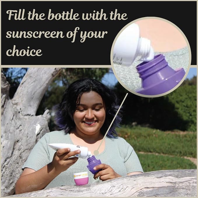Sunscreen Applicator for Kids and Adults, Portable, Washable, Easy on the Go Sunscreen Application for Any Age and Skin (Olive Beige)