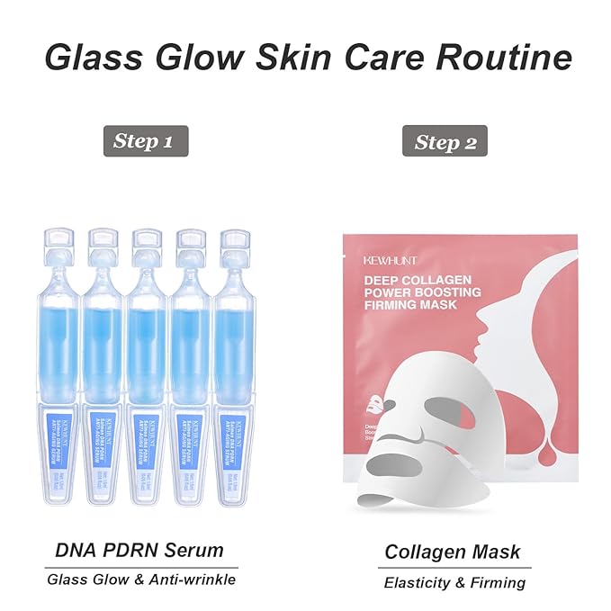 Deep Collagen Face Mask Overnight, Bio- Collagen Mask Real Deep Mask, Hydrating Hydrogel Masks with Low Molecular Collagen for Firming, Elasticity, Pore Minimizing 40g x 5ea Easter Basket Stuffers