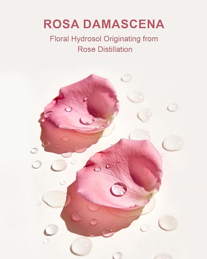 Organic Rose Water Spray for Face, 8 Fl Oz Fine Mist, Rosewater Face Mist with 100% Pure & Natural Rosa Damascena Rose Hydrosol, USDA Certified Organic, Alcohol Free, Vegan, No Dyes
