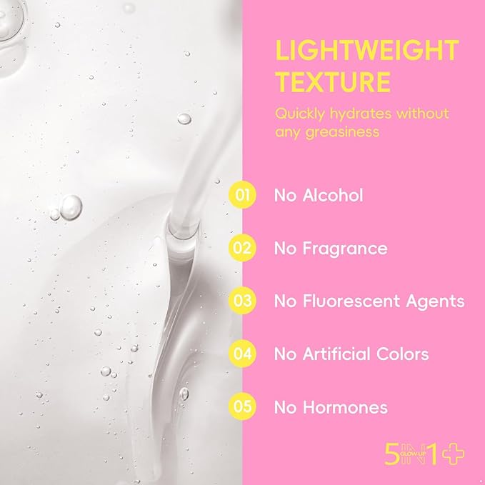 Facial Toner Mist 100ml, Hydrating Essence Water for Face, Gentle Daily Balancing Treatment for Even Texture Pink One Size