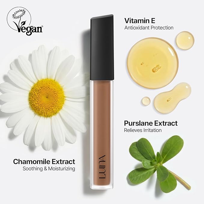 [NEW] LUNA Long Lasting Tip Concealer 24W | Moisturizing Liquid Type | Full Coverage for Dark Circles, Fine Lines & Redness | Korean Makeup, 0.26 oz