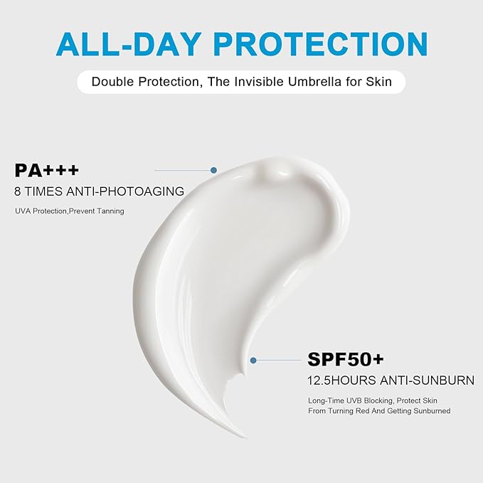 40PCS Mini Sunscreen with Hyaluronic Acid, SPF50+ PA+++ Travel Size Sunscreen Bulk (4ml Each), Lightweight & Non-Greasy & Hydrating, Waterproof Face & Body Sunscreen for Outdoor, Vacation, Daily Use