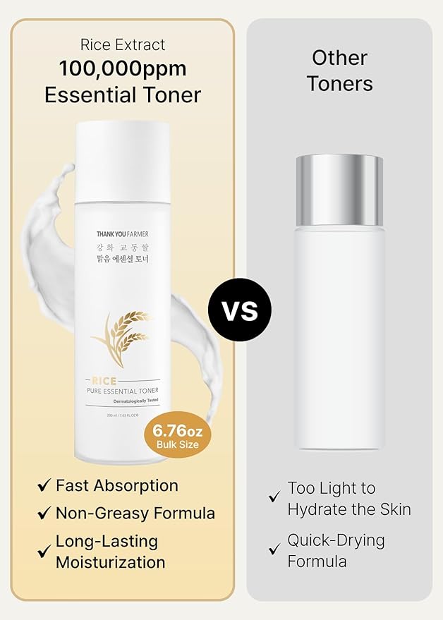 THANKYOU FARMER Rice Pure [Essential Toner + The Real Scrub Pack] Bundle