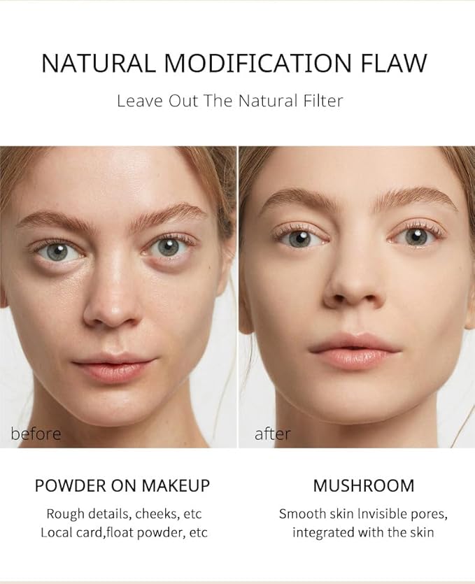 Air Cushion CC Cream Foundation Makeup, BB Cream Makeup, Color Correcting CC Cream, Tattoo Cover Up Makeup, Natural Full Coverage Foundation, Moisturizing Concealer Brighten,Even Skin Tone #01