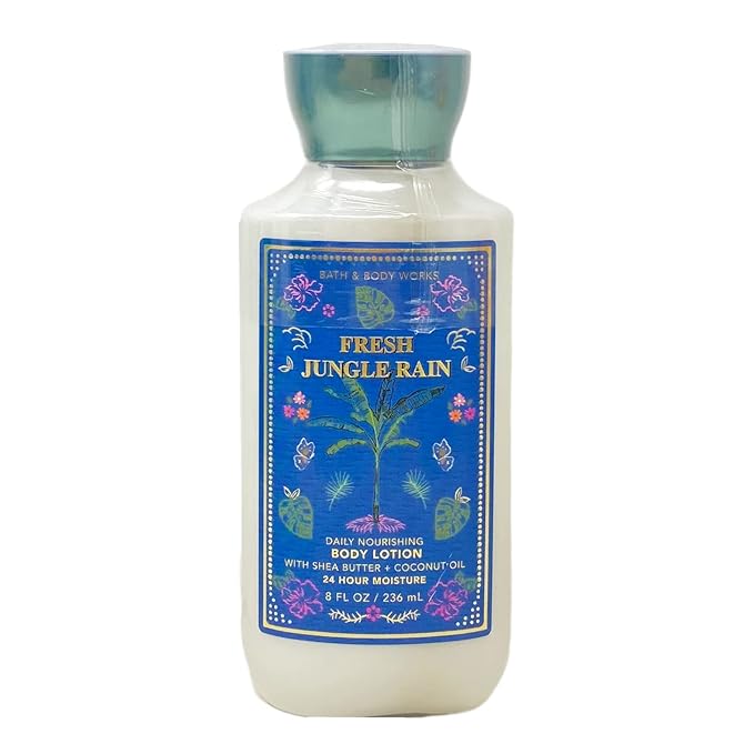 Bath & Body Works Fresh Jungle Rain Fragrance Mist and Body Lotion Duo Set with an Aloe Vera Bar Soap