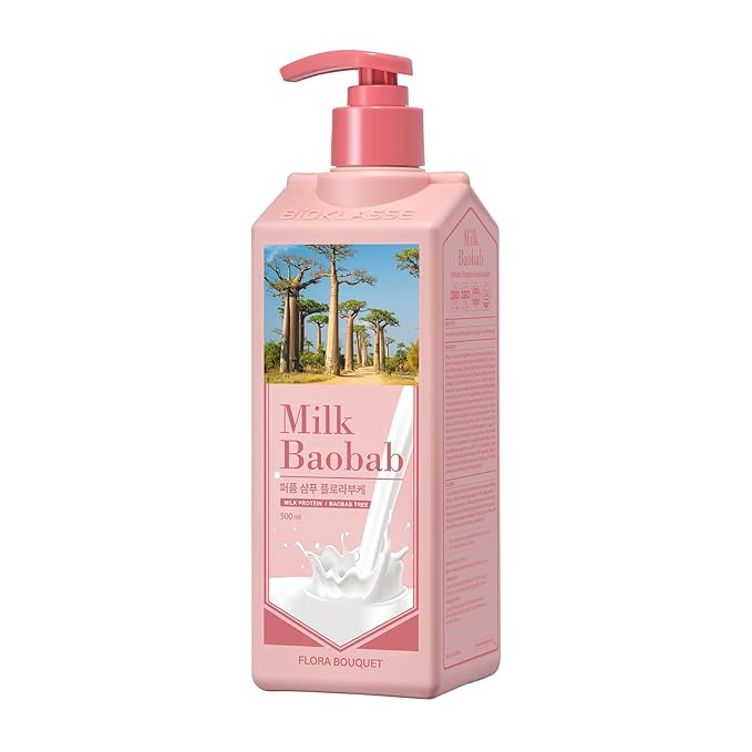 Hydrating Shampoo for Dry Hair, Nourishing Korean Hair Care, Long-Lasting Flora Bouquet Fragrance, Hydrolyzed Keratin, Paraben-Free, 16.9 fl oz