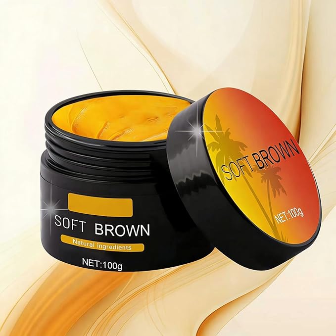 Tanning Gel, Intensive Soft Brown Tanning Accelerator Cream, Intensive Tanning Gel For Outdoor Sun, Achieve Natural Tan Skin, 100g