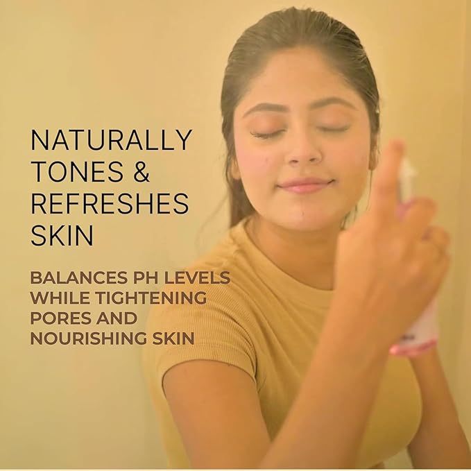 Rose Water Spray for Face 200ml | Pure Gulab Jal | No Additives, Chemicals, or Preservatives | Natural Toner for Hydrated, Glowing Skin | Hydro Distilled