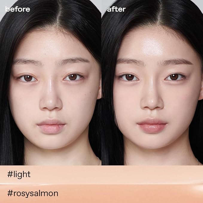 glow breathable blemish balm #one & not dry concealer #light #rosysalmon set | medium-coverage bb cream & tinted moisturizer | covers under-eye circles & blemishes | 1 fl oz x 0.4 0z