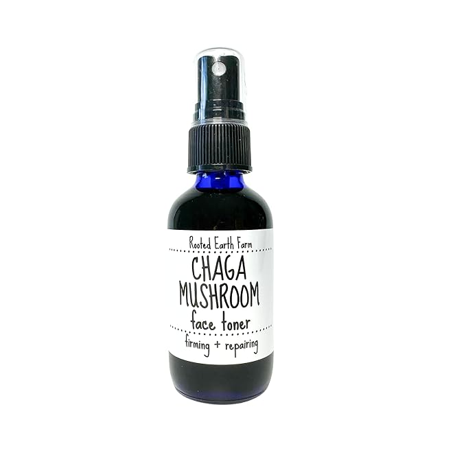 Chaga Unscented Face Toner - 2 fl oz - Herbal Mushroom Spray - Infused Natural Facial Mist for Dry Skin