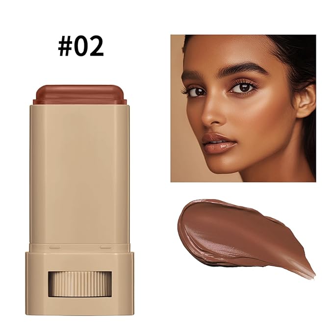 Beauty Balm Serum-Enriched Tinted Moisturizer Stick – Hydrating Lightweight Solid Foundation with Natural Skin Tint Finish, Flawless Sheer to Medium Coverage, Radiant & Dewy Glow, All-Day Wear (2#, 1)