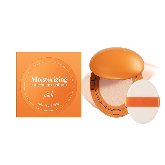 Air Cushion BB Cream Foundation 3 Shades Tinted Moisturizing Waterproof Long-lasting Nude Natural Concealer, Oil Control BB Cream Makeup (Pink)
