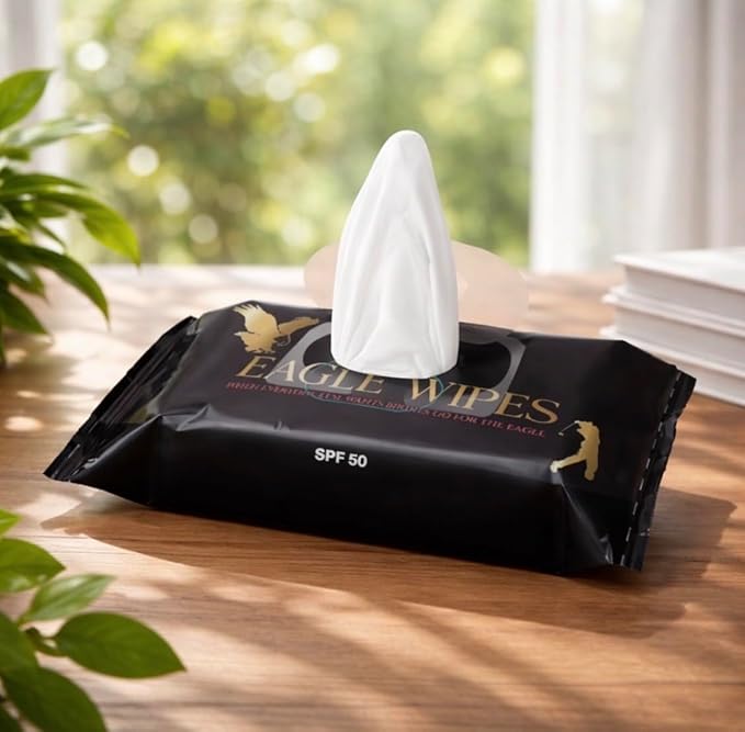 Eagle Wipes Pack, Moisturizer SPF 50, Biodegradable, Waterproof, Sun Protection, Whole Body, Adult. Sale ends 3/30/26
