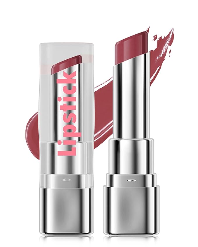 Tinted Lip Balm Moisturizing Lipstick, Reddish Brown Colored Sheer Hydrating Nourishing Lip Stain for Dry Lips, Highly Pigmented Waterproof Transfer-Proof Soft Texture Lips Gloss for Women Makeup-05