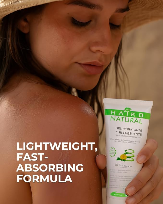 Soothing Gel with Calendula & Aloe Vera. Hydrating & Calming Paraben-Free Formula for Irritated Skin. Ideal After Sun, Shaving, Waxing or Daily Skin Hydration - 2.7 fl oz / 80g