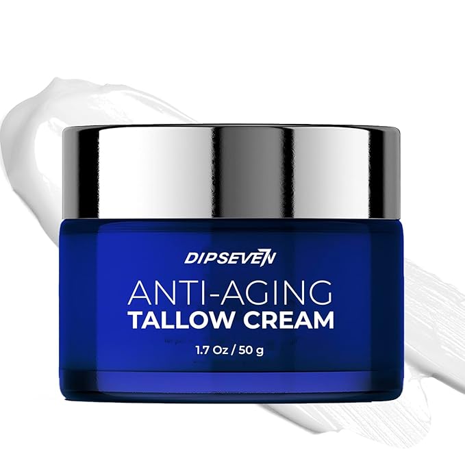 Wrinkle Defense Beef Tallow for Face: Anti-Aging Cream For Men with Beef Tallow, Retinol & Peptides - Day & Night - Facial Skin Care - Anti Wrinkle Organic Face Cream Moisturizer
