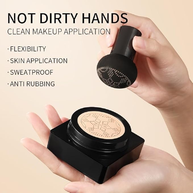 Generic Moisturizing BB Cream with Mushroom Extract, Brightening and Repair Formula, Lasting Hydration (mushroom air cushion ivory, 0.115kg)