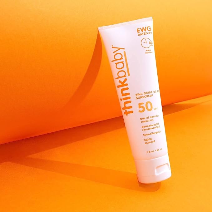 Thinkbaby Safe Sunscreen SPF 50+ (6oz) - Family Size