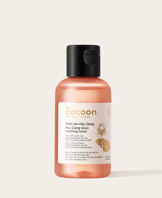 Cocoon Lotus Soothing Face Toner with Madecassoside & Vitamin B5, B12 for Sensitive Skin, Dry Skin, Helps Calming Skin, Refreshing, Hydrating, Purifying, Vegan & Cruelty-Free, Face Skincare Gift