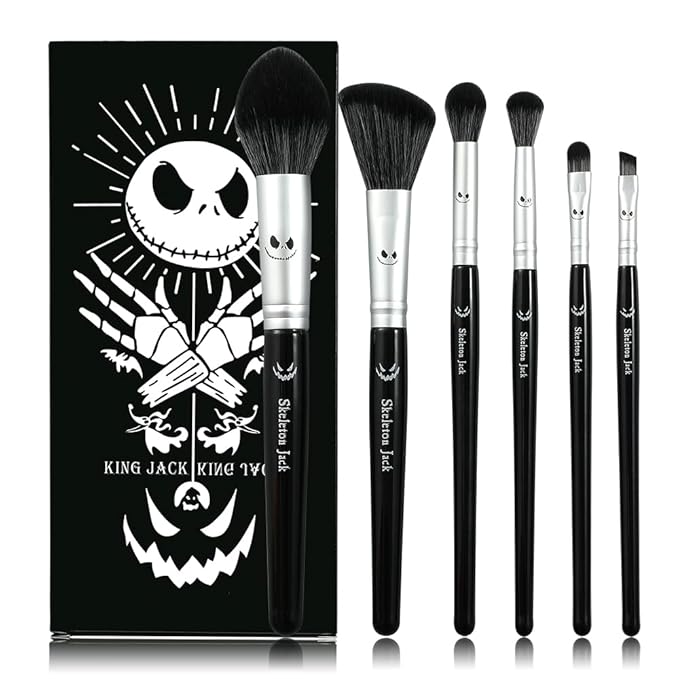 Nightmare before Christmas Makeup Brushes Set Nightmare before Christmas Gifts for Women Girl Magic Eye Shadow Eyeliner Blending Lip Brush