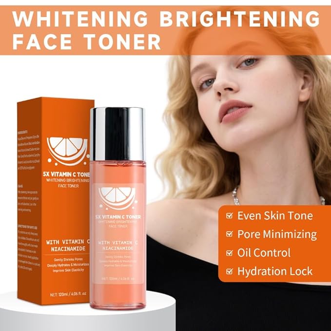2PCS Whitening Brightening Face Toner Brightening Cream Hydration Barrier