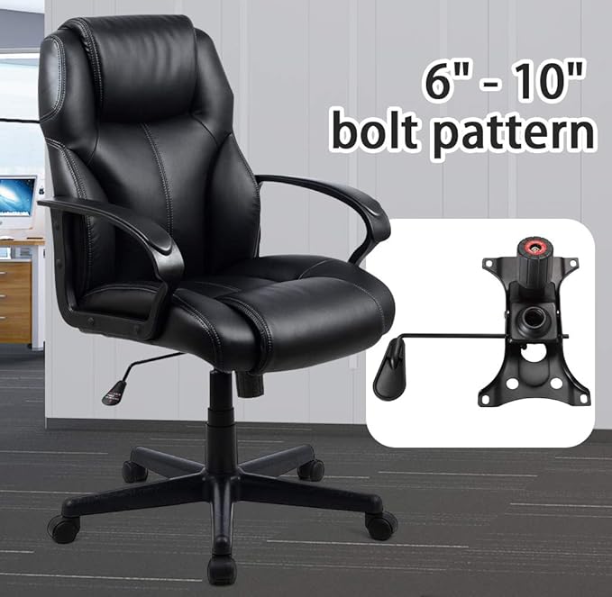 Skelang Tilt Control Mechanism Replacement, Office Chair Tilt Base Control Lift Mechanism, Swivel Base Plate Control Seat Mechanism, Mounting Hole Dimension: 10.2"×6"(L×W)