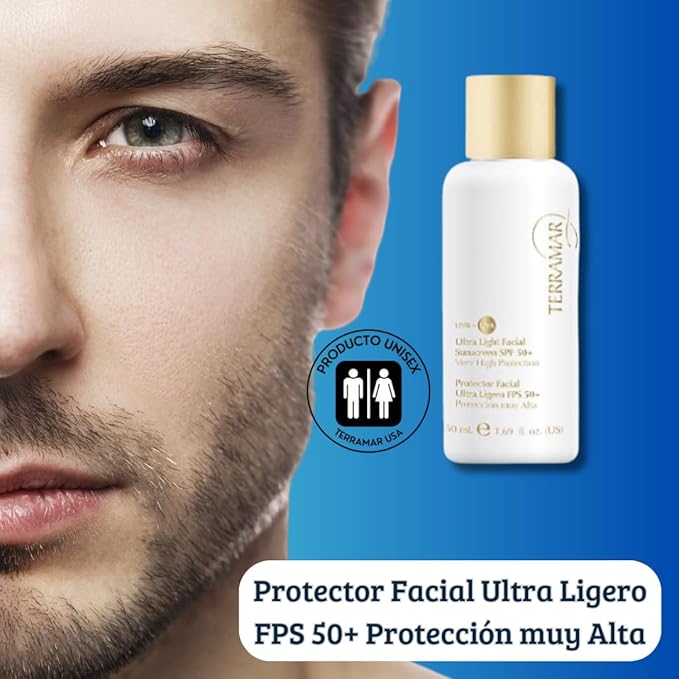Generic Protector Facial Ultra Ligero FPS 50+ Protección muy Alta Terramar, 1.69 Fl Oz (Pack of 1)