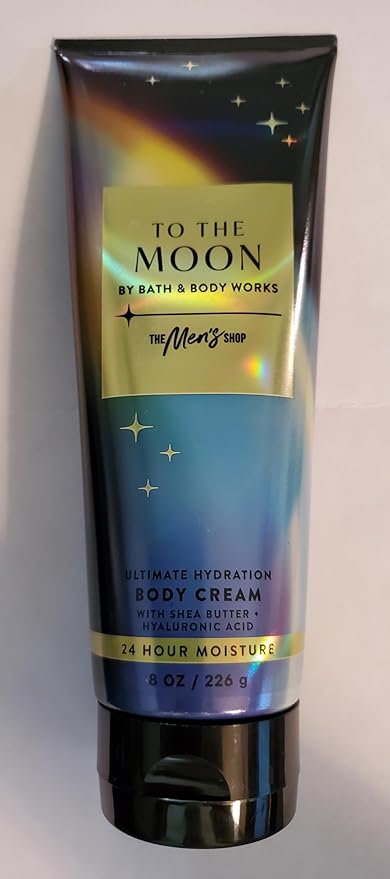 Bath & Body Works Men's To the Moon Ultimate Hydration Body Cream 8 Ounces Pack of 2