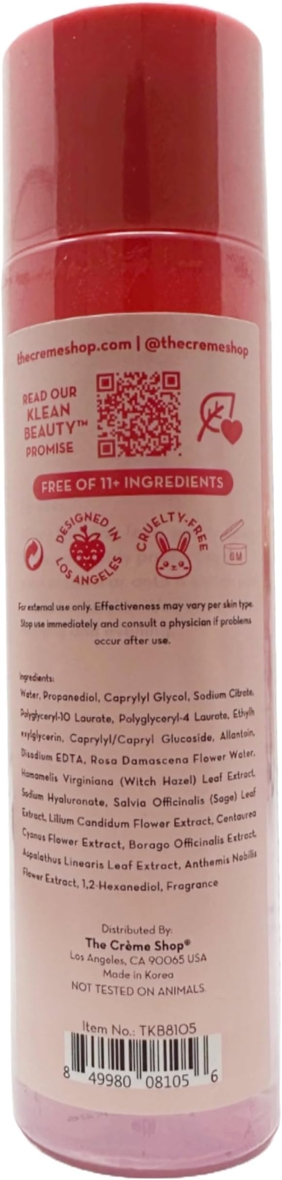 The Crème Shop Bio Botanical Toner - Klean Beauty Korean Facial Toner